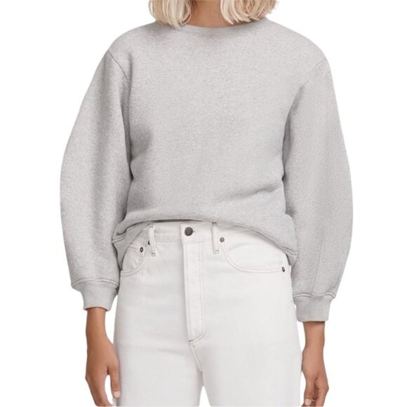 Agolde Nolan DropShoulder Sweatshirt Size XS  Crew Neck Oversized Fit Pit 235 - Picture 1 of 4